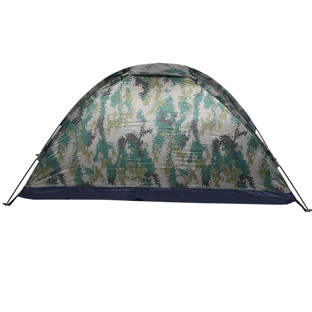 Windproof single-person outdoor tent ideal for camping, fishing, hiking, and outdoor adventures.