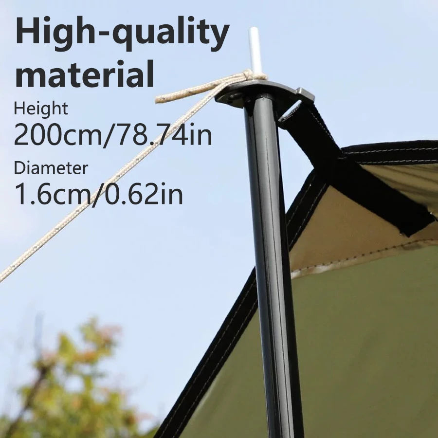 Spacious outdoor camping tent with a 9-square-meter design, offering comfort and ample space for a relaxing outdoor experience.