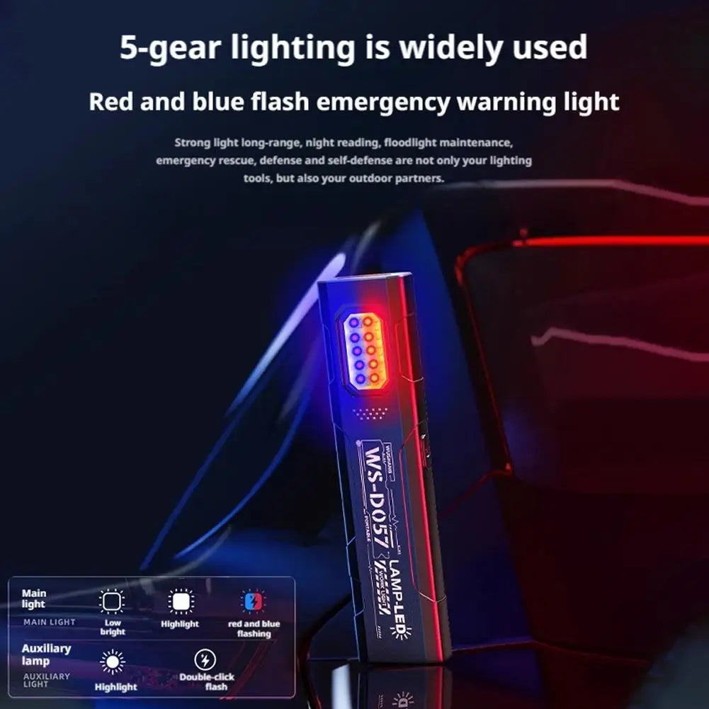 Portable Mini EDC Flashlight – High-Brightness Work, Warning & Emergency Light with Clip