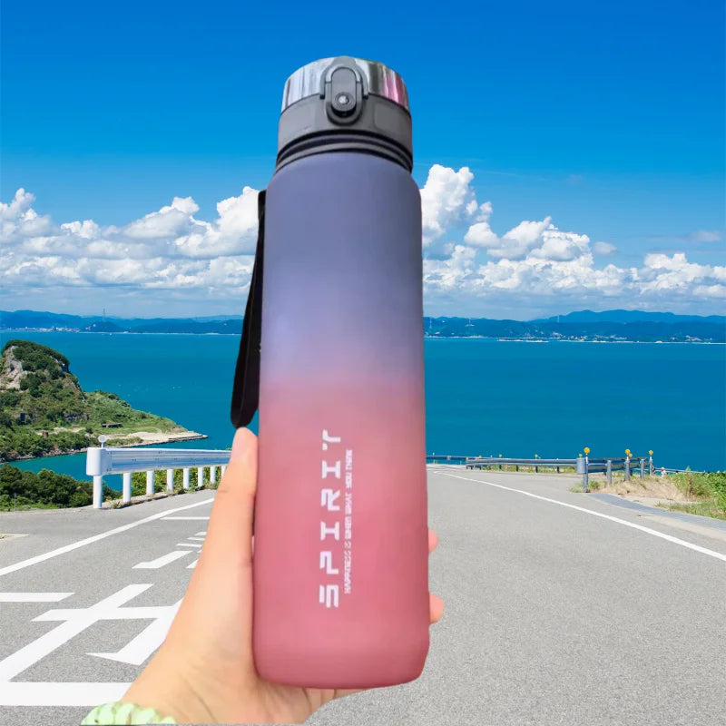 Large capacity sports water bottle with a leak-proof design, perfect for gym, travel, and everyday hydration.