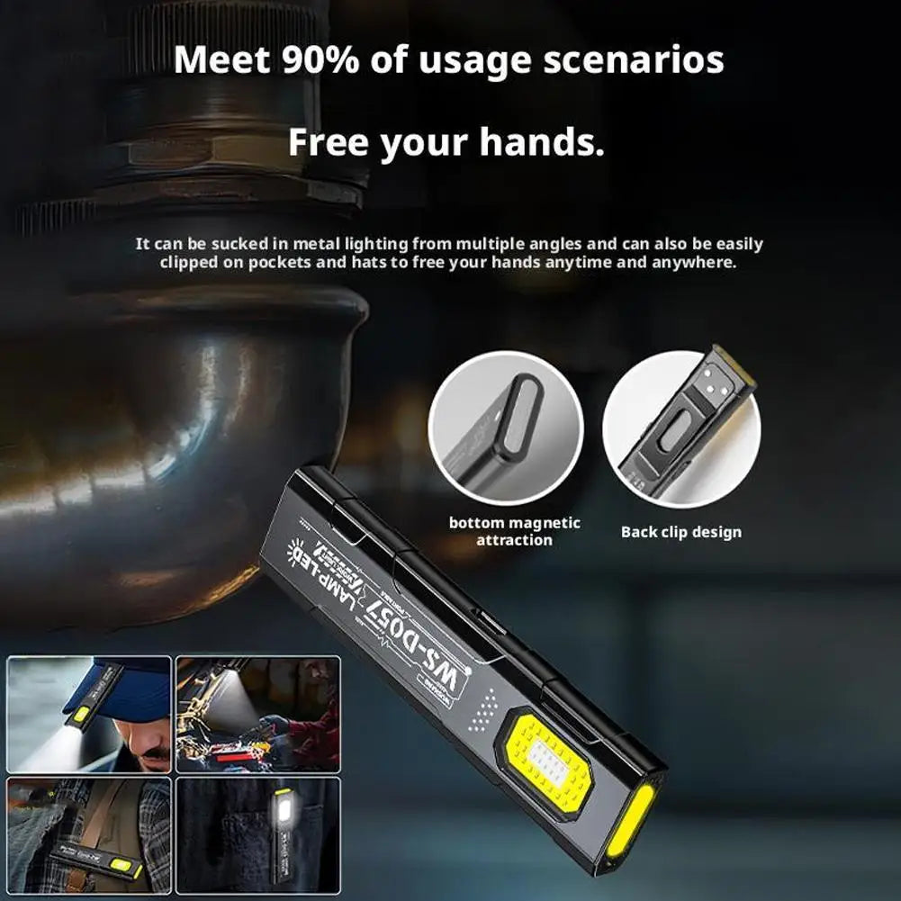 Portable Mini EDC Flashlight – High-Brightness Work, Warning & Emergency Light with Clip