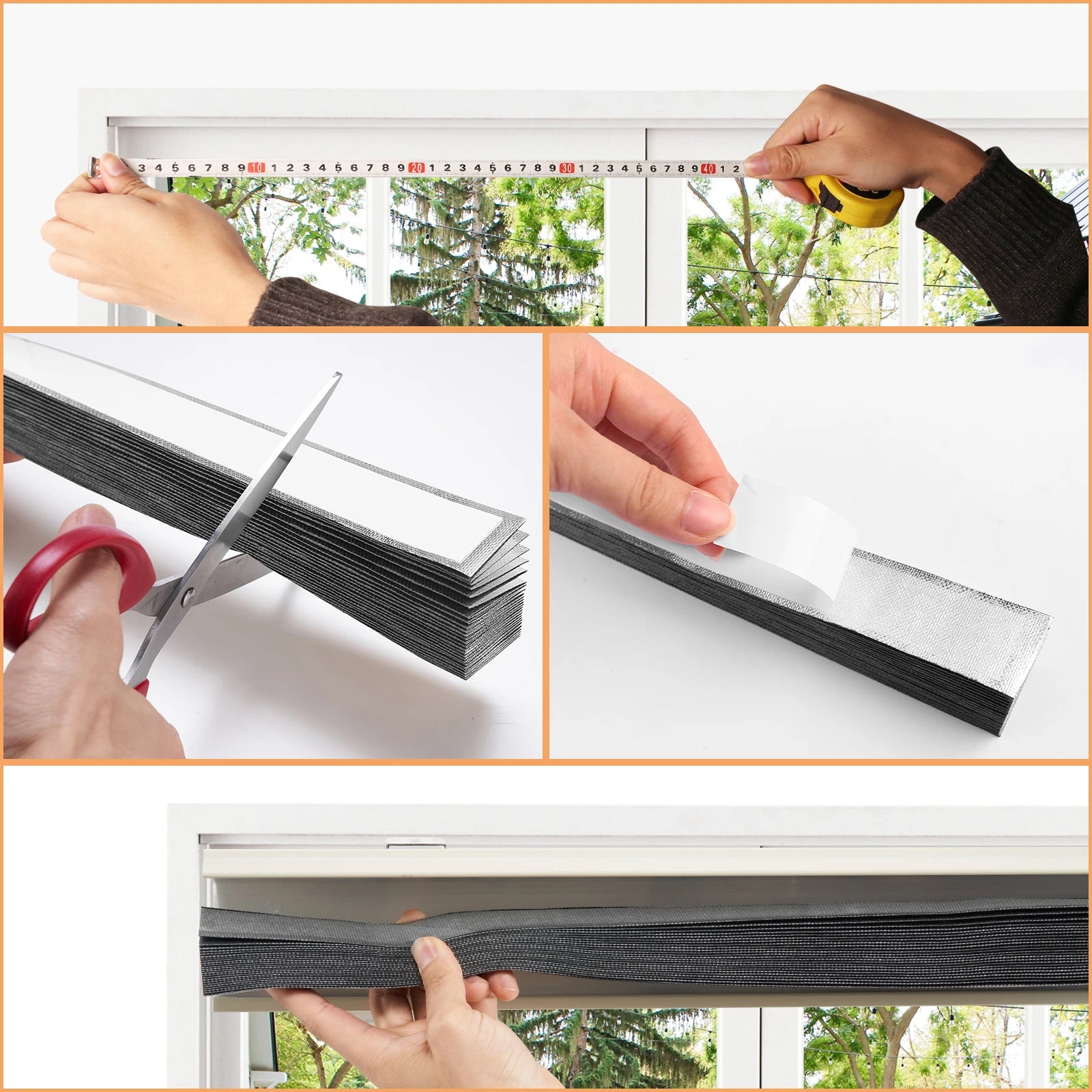 Blind for Window Self Adhesive Pleated Blinds Cordless No Drill Fabric Shutter Room Darkening Shades Blackout Shutters