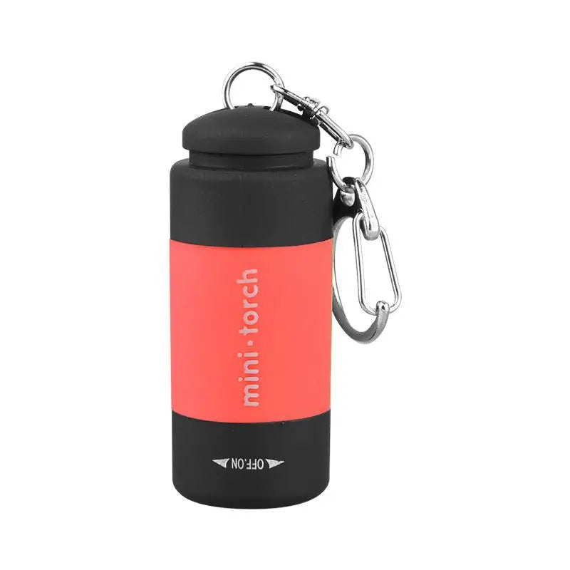 Portable LED Keychain Flashlight – USB Rechargeable Micro Pocket Light for Hiking & Camping