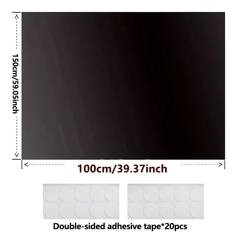 DIY Portable Blackout Window Film – 95–98% Light Blocking Removable Shades