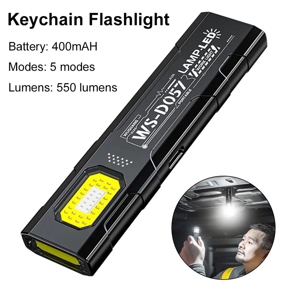 Portable Mini EDC Flashlight – High-Brightness Work, Warning & Emergency Light with Clip