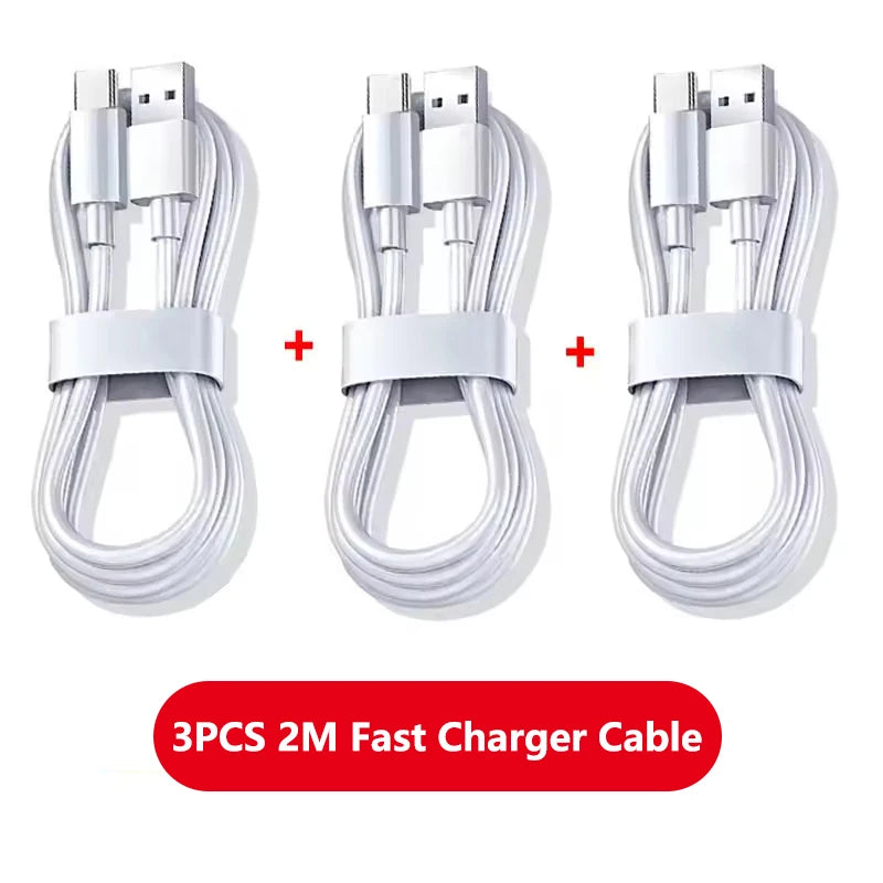 100W USB-C Charging & Data Cables (3-Pack) – High-Speed Power Delivery