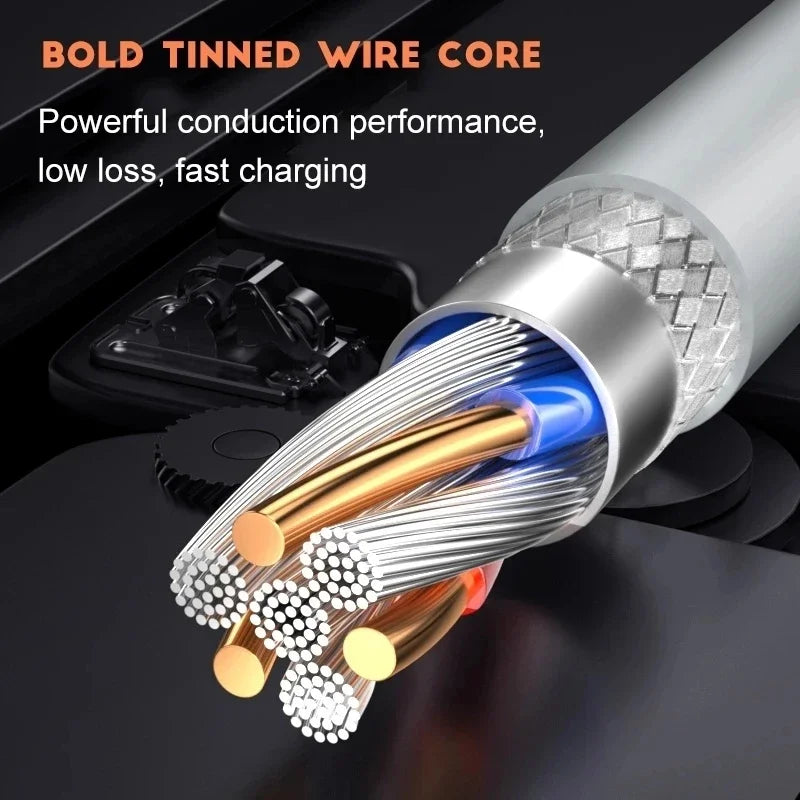 100W USB-C Charging & Data Cables (3-Pack) – High-Speed Power Delivery
