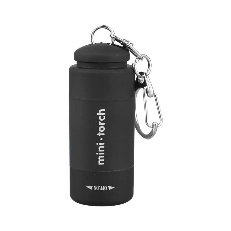 Portable LED Keychain Flashlight – USB Rechargeable Micro Pocket Light for Hiking & Camping