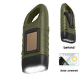 Rechargeable LED Survival Flashlight – Hand Crank & Solar Powered Torch for Hiking, Fishing & Boating