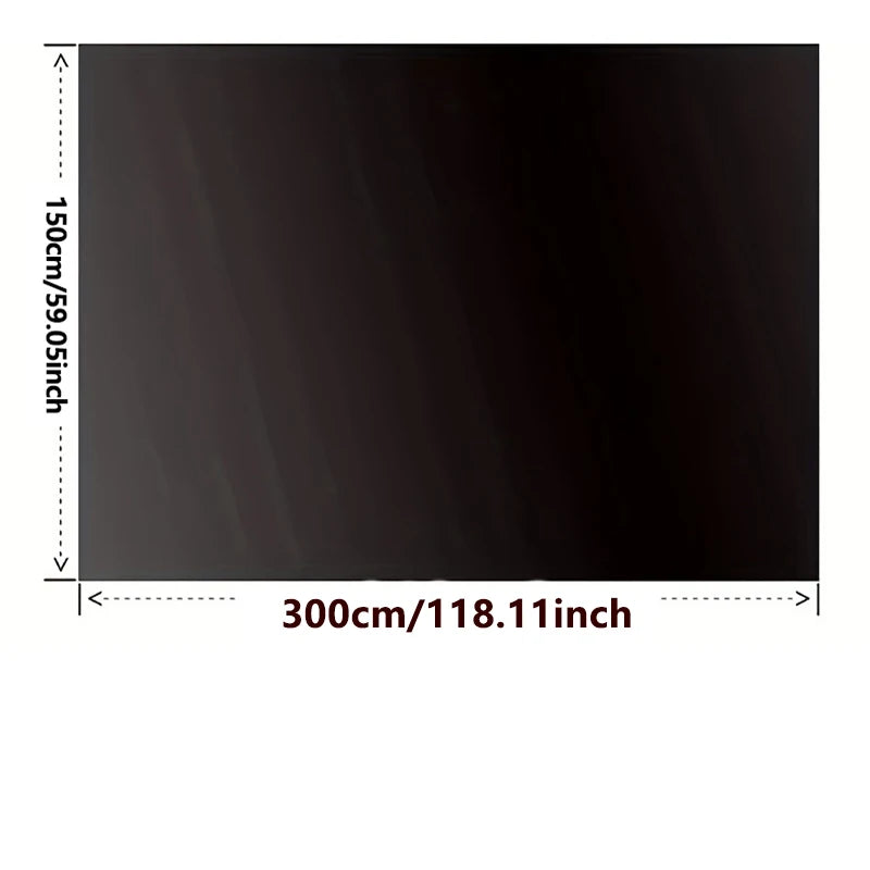 DIY Portable Blackout Window Film – 95–98% Light Blocking Removable Shades