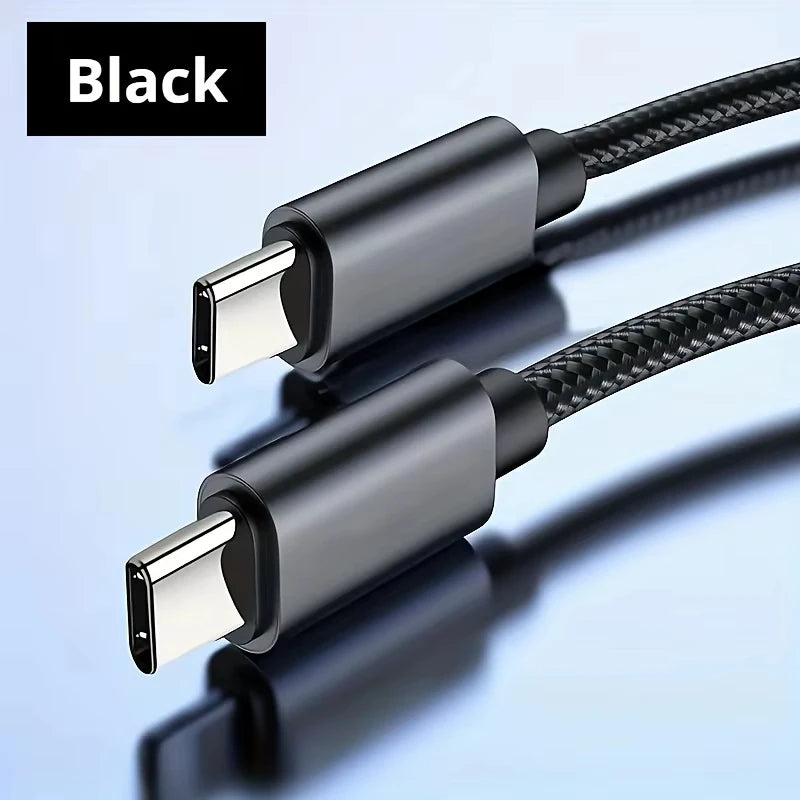 60W USB-C to USB-C Fast Charging Cable – PD Power & Data Sync