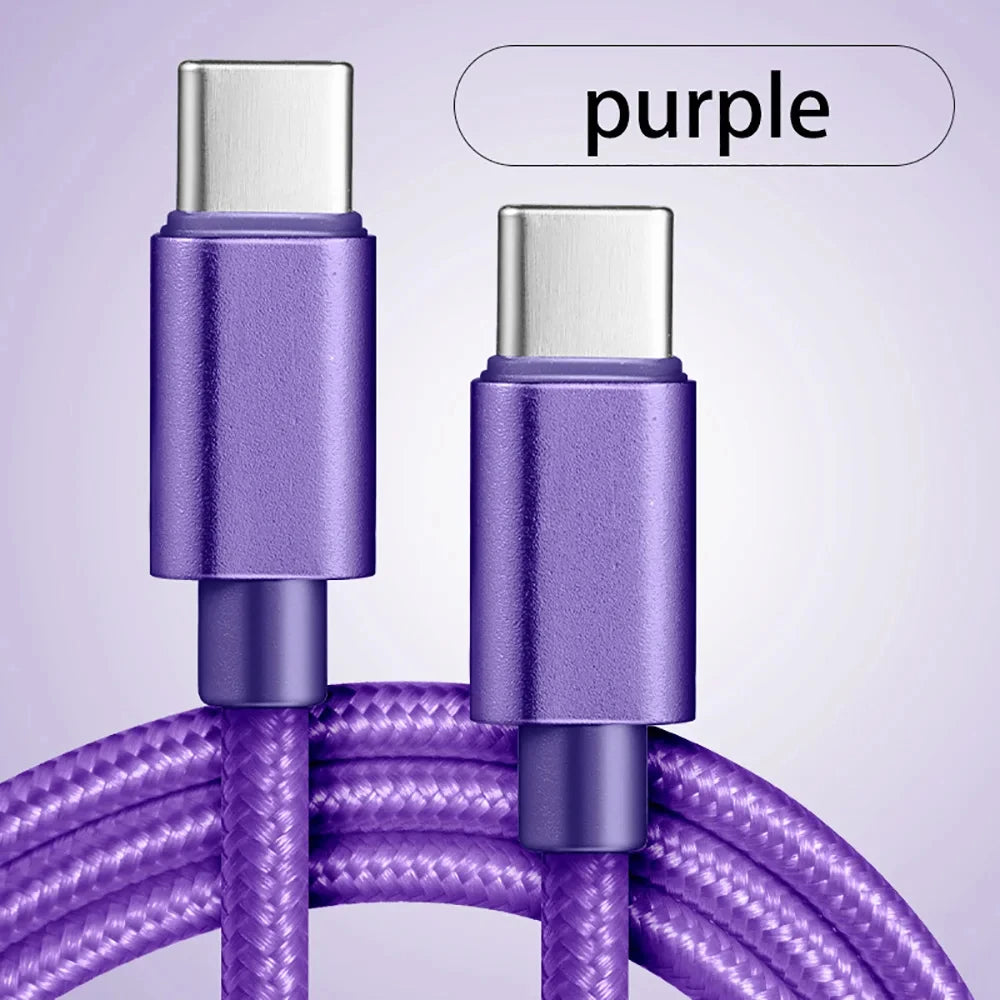 60W USB-C to USB-C Fast Charging Cable – PD Power & Data Sync