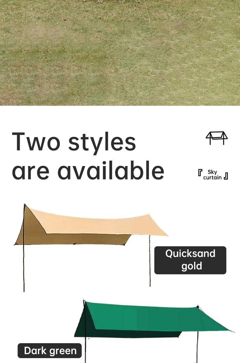 Spacious outdoor camping tent with a 9-square-meter design, offering comfort and ample space for a relaxing outdoor experience.