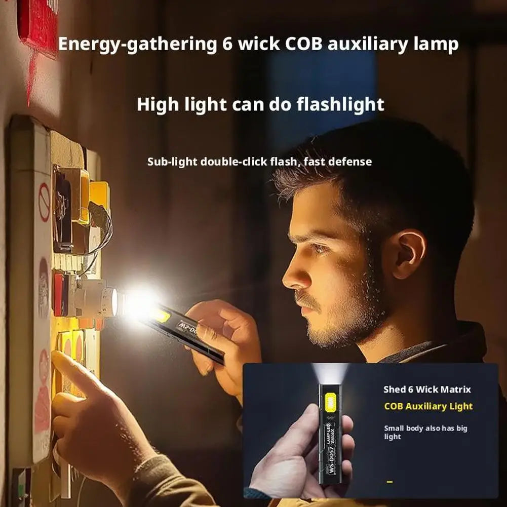 Portable Mini EDC Flashlight – High-Brightness Work, Warning & Emergency Light with Clip