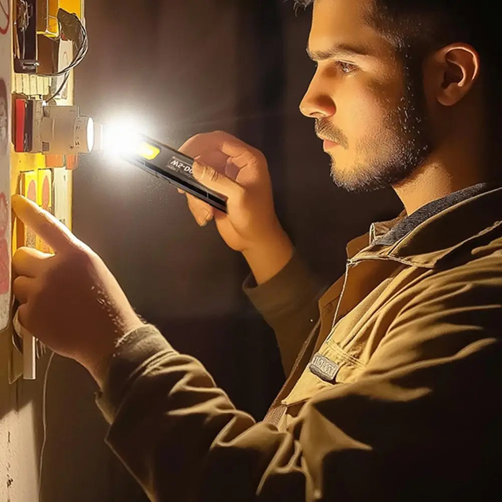 Portable Mini EDC Flashlight – High-Brightness Work, Warning & Emergency Light with Clip