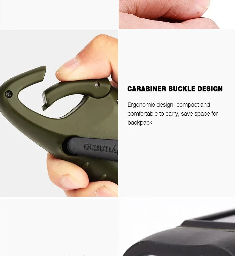 Rechargeable LED Survival Flashlight – Hand Crank & Solar Powered Torch for Hiking, Fishing & Boating