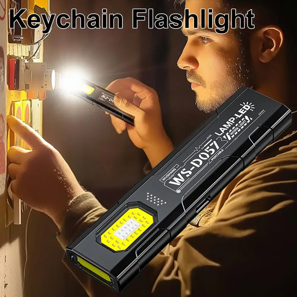 Portable Mini EDC Flashlight – High-Brightness Work, Warning & Emergency Light with Clip