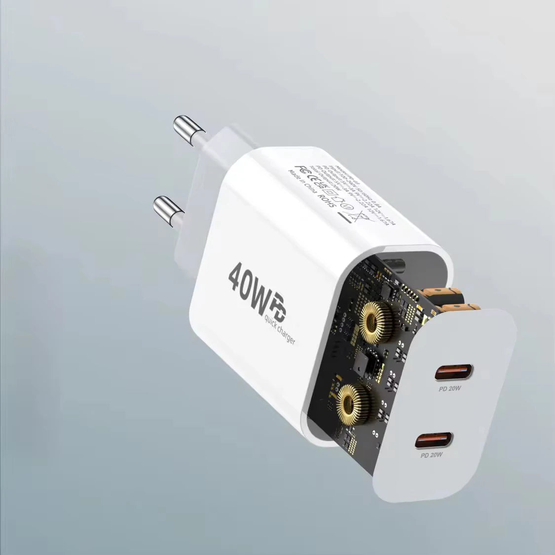 40W USB-C Fast Charger Kit – PD Charging for iPhone 11–16
