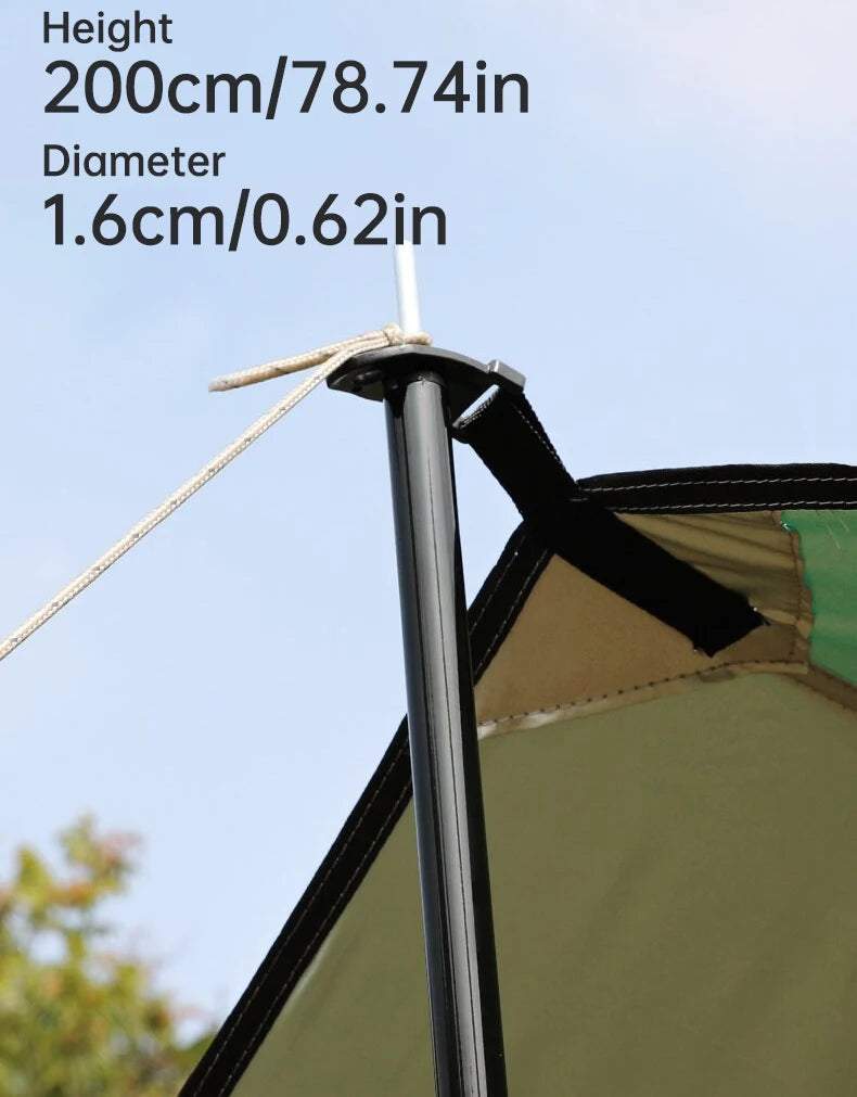 Spacious outdoor camping tent with a 9-square-meter design, offering comfort and ample space for a relaxing outdoor experience.