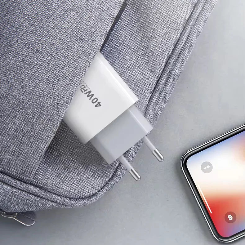 40W USB-C Fast Charger Kit – PD Charging for iPhone 11–16