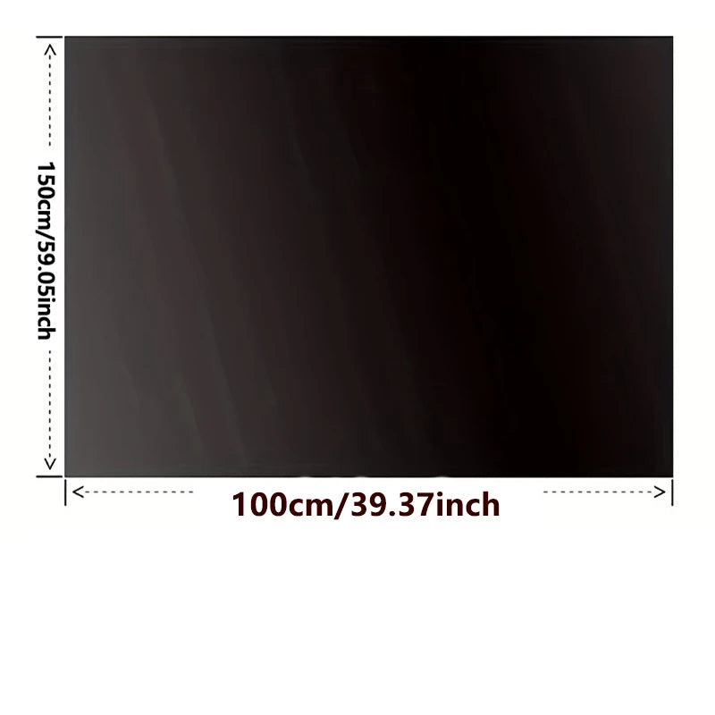 DIY Portable Blackout Window Film – 95–98% Light Blocking Removable Shades