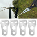 Durable stainless steel tent rope tightener designed for secure fastening and easy adjustment during camping and outdoor use.