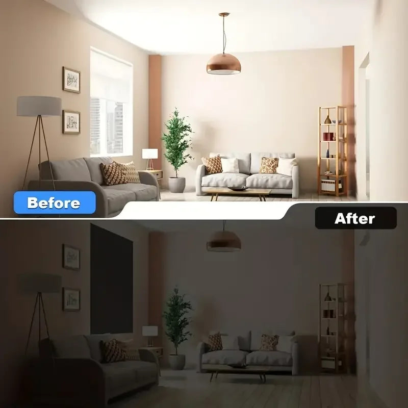 DIY Portable Blackout Window Film – 95–98% Light Blocking Removable Shades