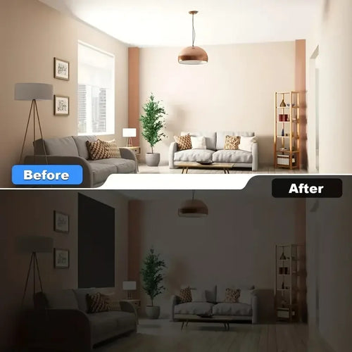 DIY Portable Blackout Window Film – 95–98% Light Blocking Removable Shades