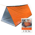 Waterproof 2-person emergency tent designed for reliable shelter during camping and outdoor activities.