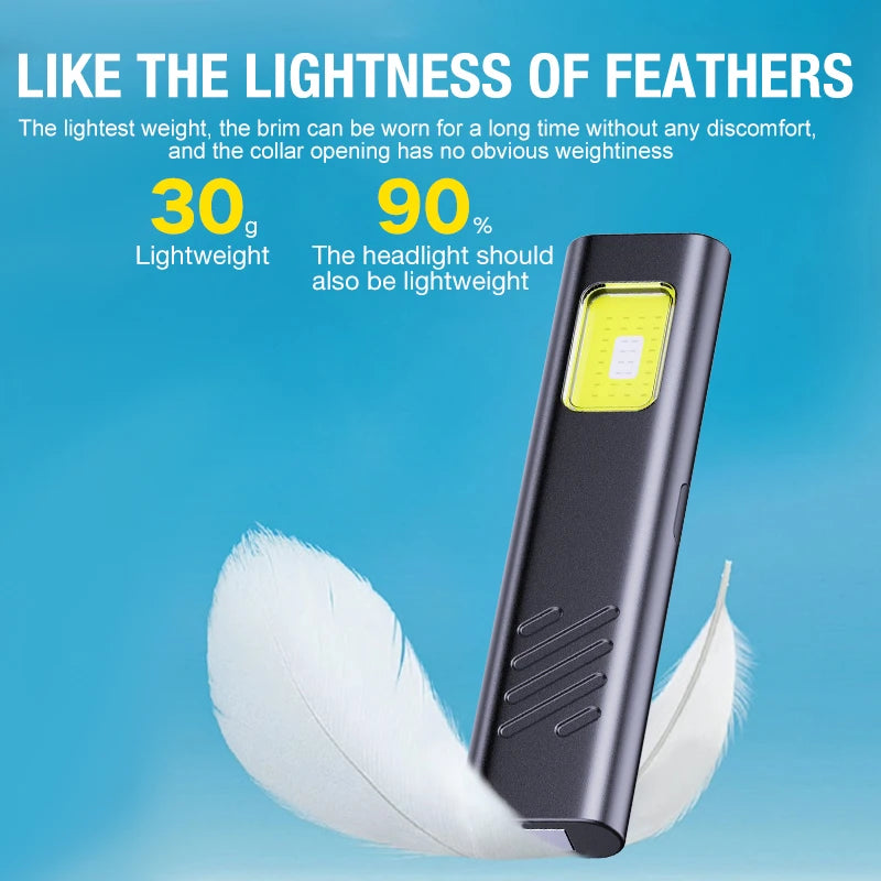 Portable Mini EDC Flashlight – High-Brightness Work, Warning & Emergency Light with Clip