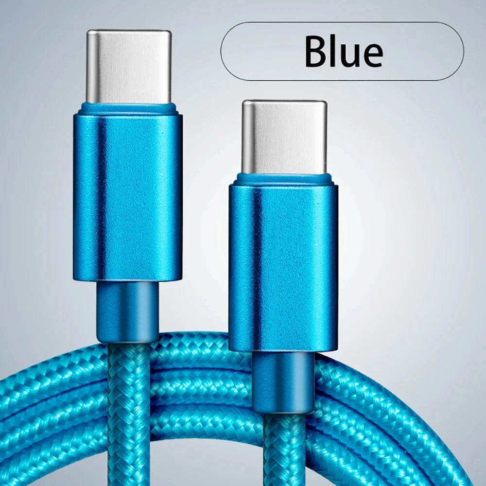 60W USB-C to USB-C Fast Charging Cable – PD Power & Data Sync