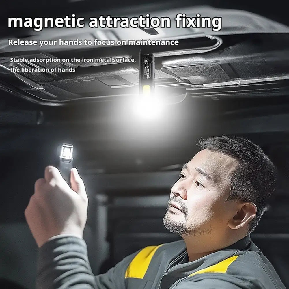 Portable Mini EDC Flashlight – High-Brightness Work, Warning & Emergency Light with Clip