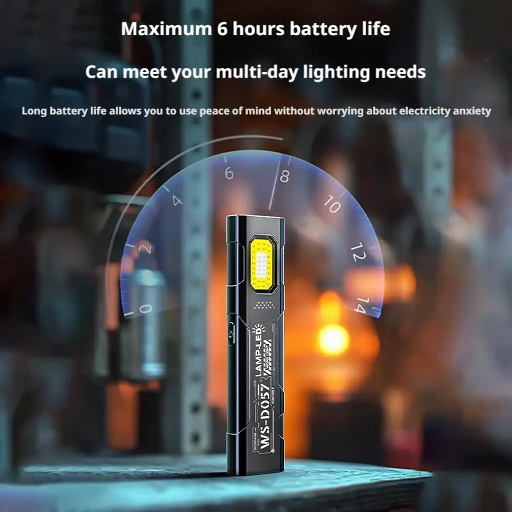 Portable Mini EDC Flashlight – High-Brightness Work, Warning & Emergency Light with Clip