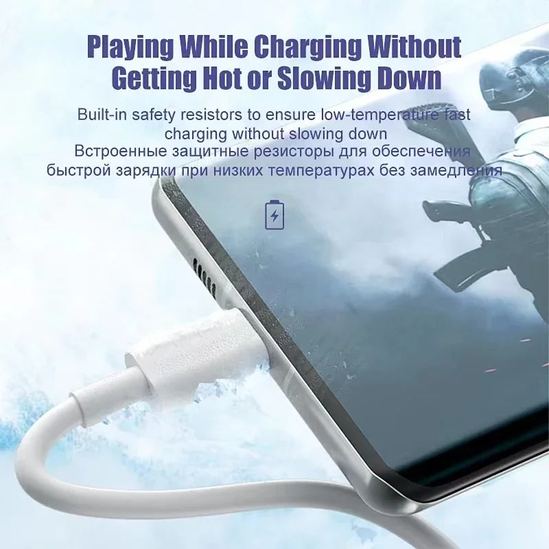 100W USB-C Charging & Data Cables (3-Pack) – High-Speed Power Delivery