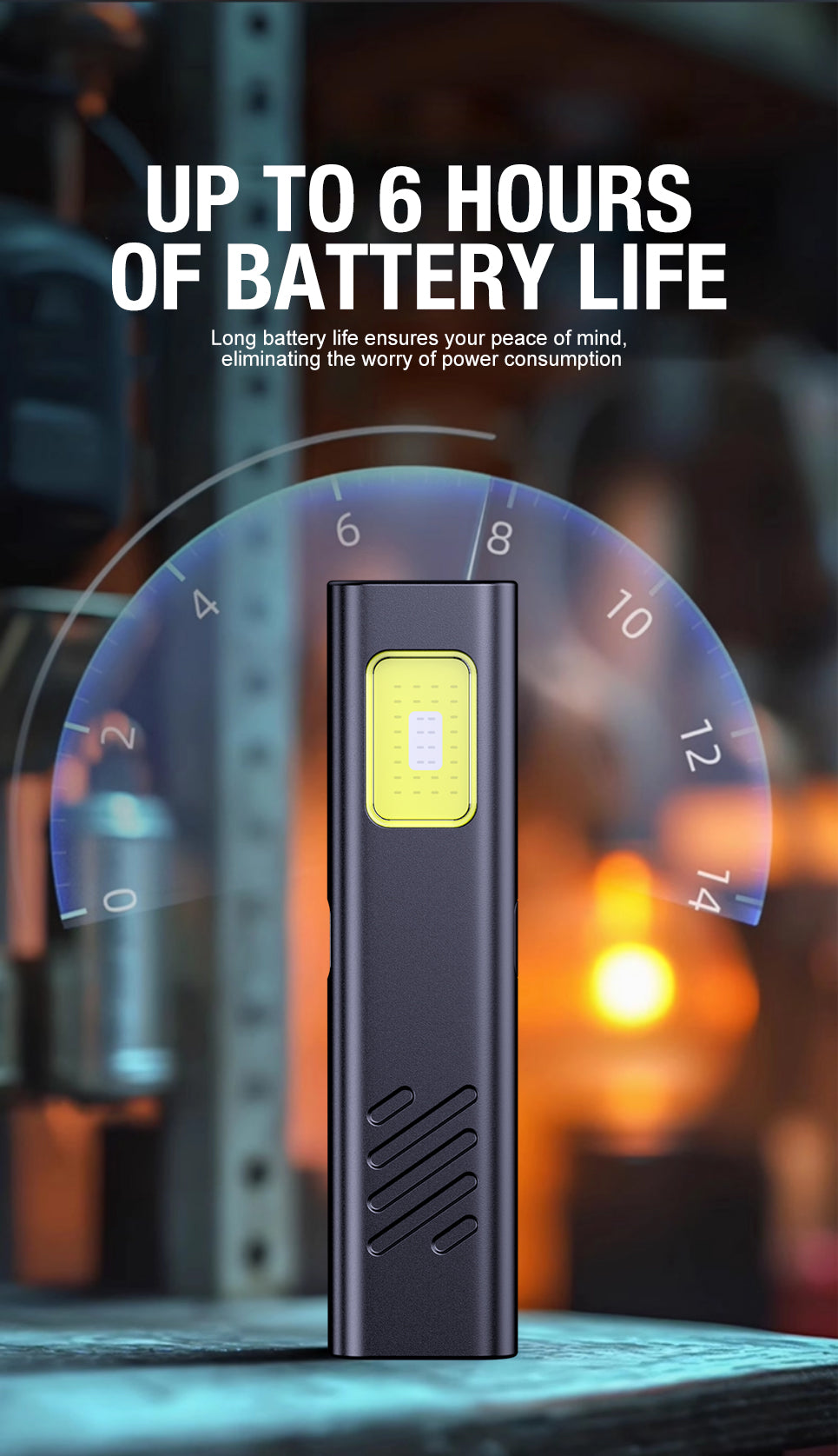 Portable Mini EDC Flashlight – High-Brightness Work, Warning & Emergency Light with Clip